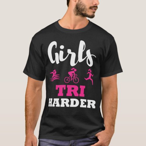 Triathlon Triathlete Women Funny Gift T_Shirt