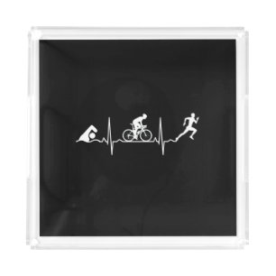 Triathlon - Triathlon Heartbeat Acrylic Tray