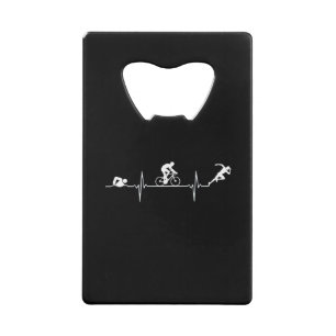 Triathlon - Triathlon Heartbeat Credit Card Bottle Opener