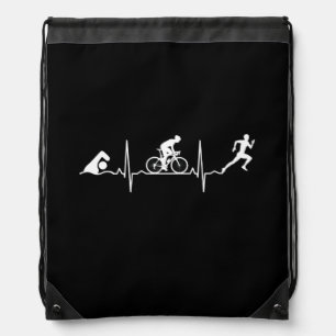 Triathlon - Triathlon Heartbeat Drawstring Bag
