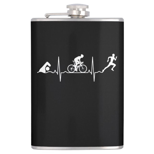 Triathlon - Triathlon Heartbeat Flask (Front)