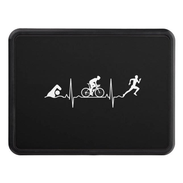 Triathlon - Triathlon Heartbeat Hitch Cover (Front)
