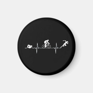 Triathlon - Triathlon Heartbeat  Magnet