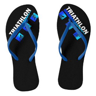 Triathlon Triumph: Navigating the Swim, Bike, Run  Flip Flops