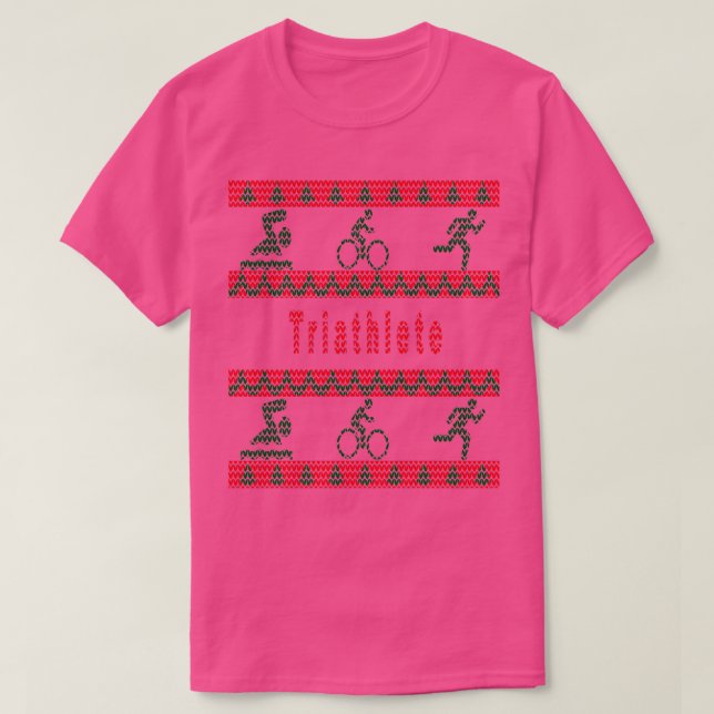Triathlon Ugly Christmas Sweater (Design Front)