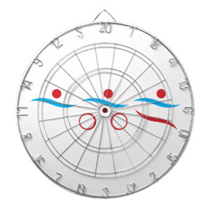 Triathlon unique gift dartboard with darts