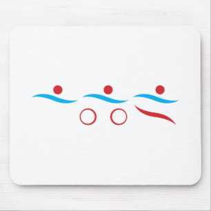 Triathlon unique gift mouse pad