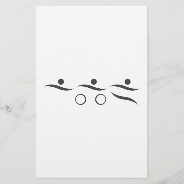 Triathlon unique gift stationery (Front)