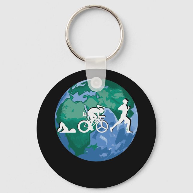 Triathlon, wonderful nature keychain (Front)