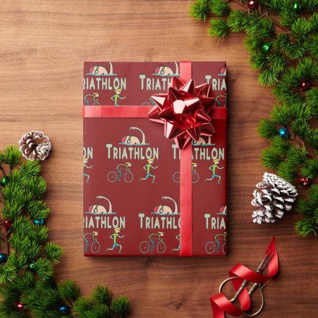Triathlon Wrapping Paper (Holiday Gift)
