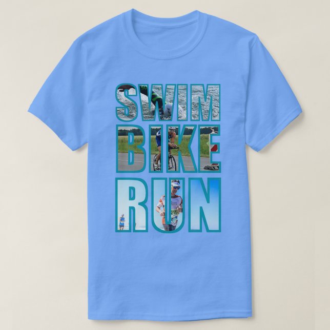 TriathlonSwimBikeRun T-Shirt (Design Front)