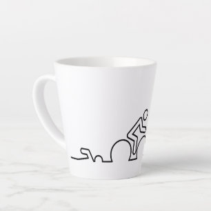 Triatlon. Swimming, cycling and running. Latte Mug
