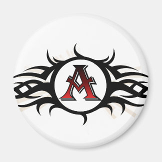 Tribal A Round Magnet