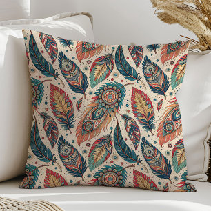 Tribal Accent Pillow Native Look, Trendy Feel