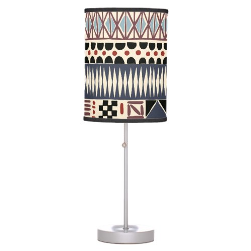 Tribal African Chevron Pattern Table Lamp