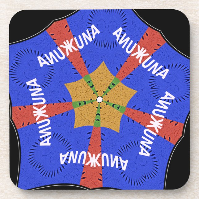 Tribal African Design: Hakuna Matata Beverage Coaster (Front)