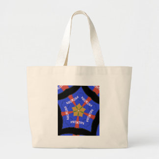 Tribal African Design: Hakuna Matata Large Tote Bag