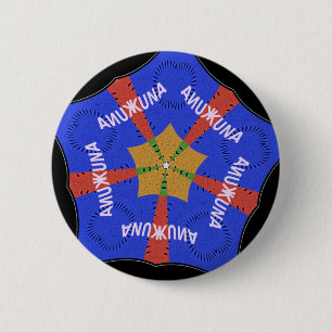Tribal African Design: Hakuna Matata Pinback Button