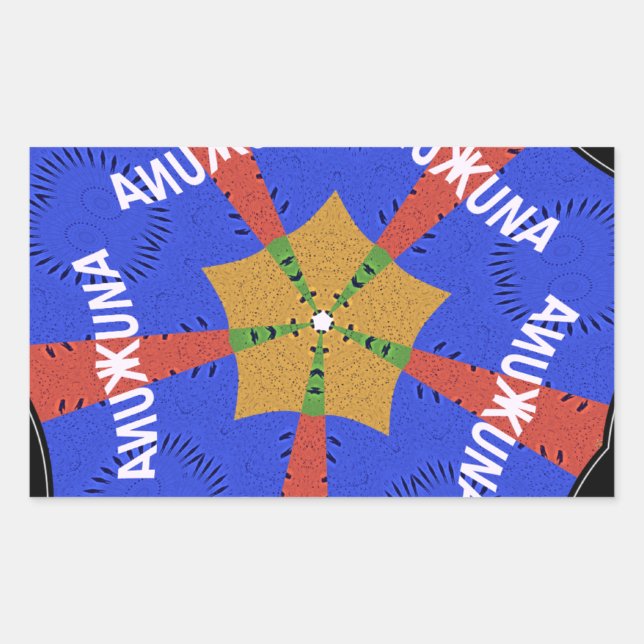Tribal African Design: Hakuna Matata Rectangular Sticker (Front)