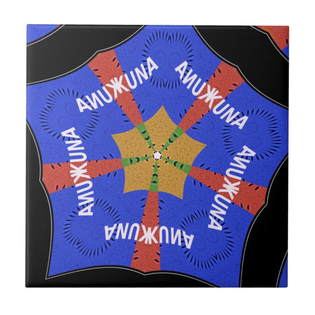 Tribal African Design: Hakuna Matata Tile (Front)