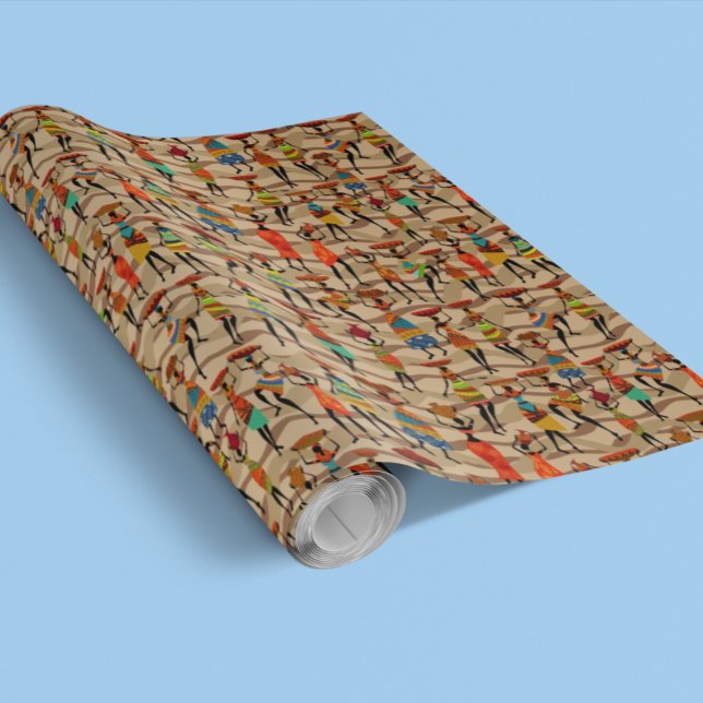 Tribal African Pattern Ethnic Wrapping Paper (Creator Uploaded)