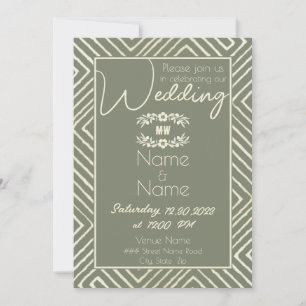 Tribal African Sage Wedding Invitation