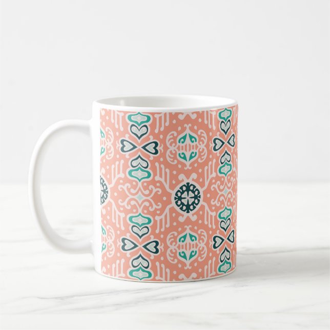 Tribal African, Seamless Aztec Pattern. Coffee Mug (Left)