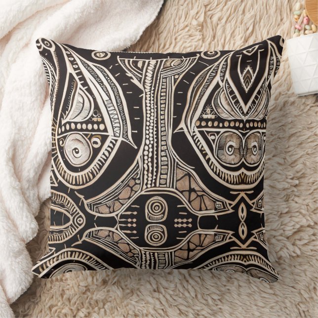 TRIBAL AFRICAN THROW PILLOW (Blanket)