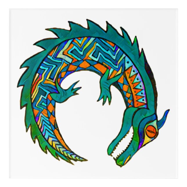 Tribal Alligator Art (Front)