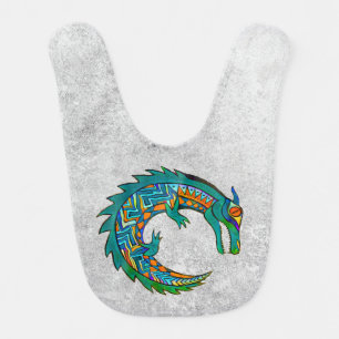 Tribal Alligator Art Baby Bib