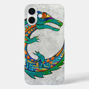 Tribal Alligator Art iPhone 16 Plus Case