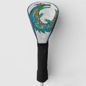 Tribal Alligator Art Golf Head Cover by CandiCreations at Zazzle