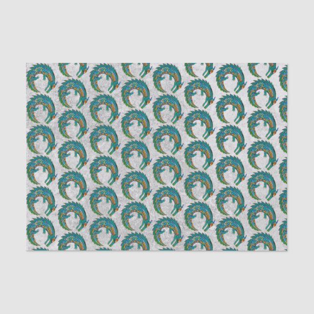Tribal Alligator Art Tissue Paper (Front)