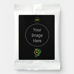 Tribal Alligator Lizard Hugging a Sun Monogram Margarita Drink Mix