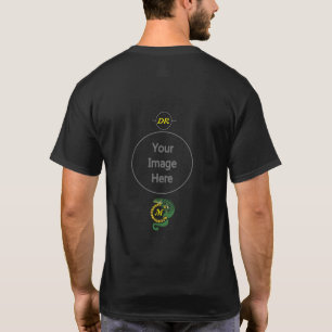 Tribal Alligator Lizard Hugging a Sun Monogram T-Shirt