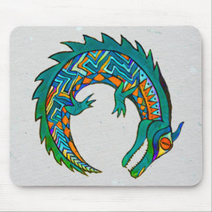 Tribal Alligator Mouse Pad