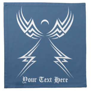 Tribal Angel custom cloth napkins