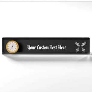 Tribal Angel custom color desk plate