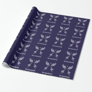 Tribal Angel custom color wrapping paper