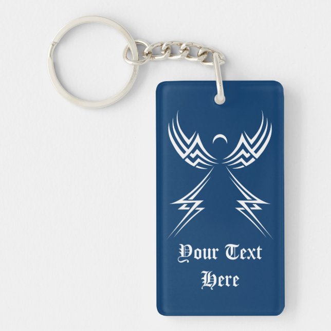 Tribal Angel custom key chain (Front)