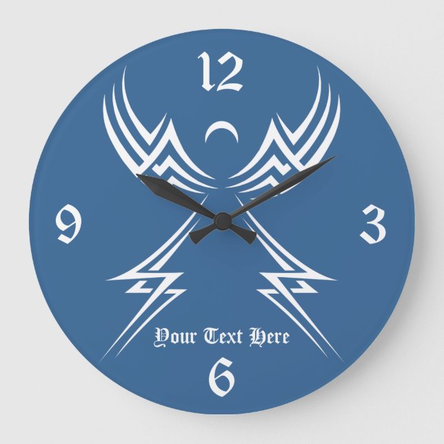 Tribal Angel custom wall clock (Front)