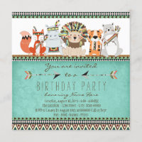 Tribal Animal Kids Native American Birthday Party