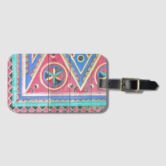 Tribal Antique Colorful Arabian Door Luggage Tag