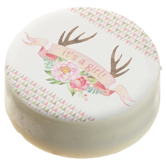 Tribal Antler Boho Baby Shower Cookies Zazzle Com