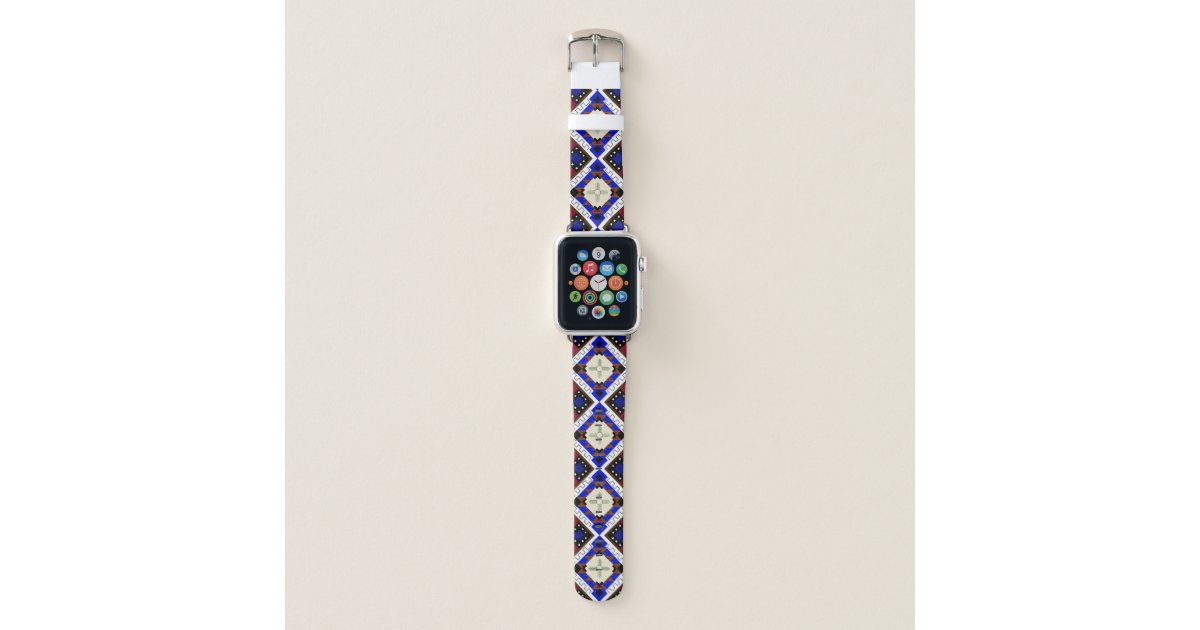 Tribal Apple Watch Band, Native American Zia Apple Watch Band Zazzle