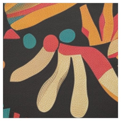 Tribal Aqua "Aztec Dream" Luxe Cotton Twill Fabric