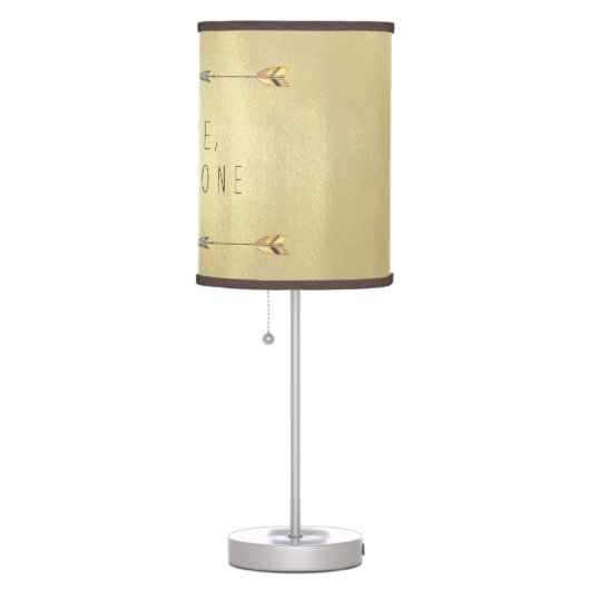 Tribal Arrow Be Brave Baby Boy Table Lamp (Right)