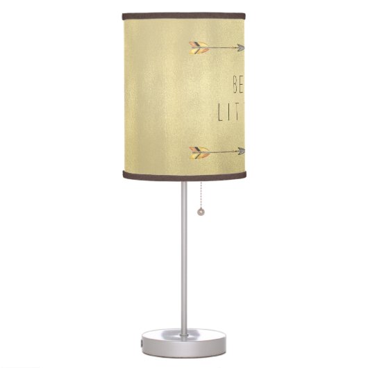 Tribal Arrow Be Brave Baby Boy Table Lamp (Left)