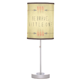 Tribal Arrow Be Brave Baby Boy Table Lamp