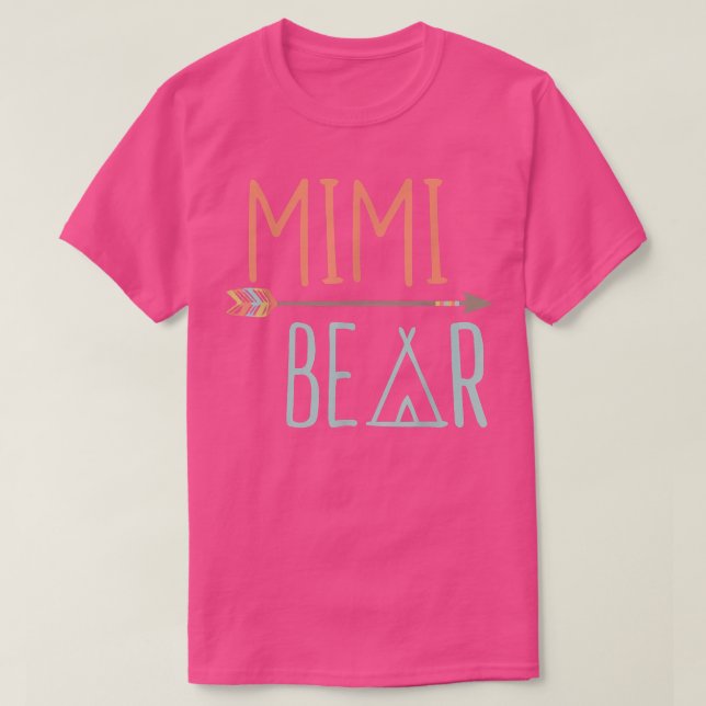 Tribal Arrow Mimi Bear  Grandma  T-Shirt (Design Front)